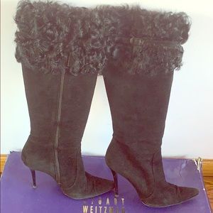 Stuart Weitzman Upstairs Suede Boots